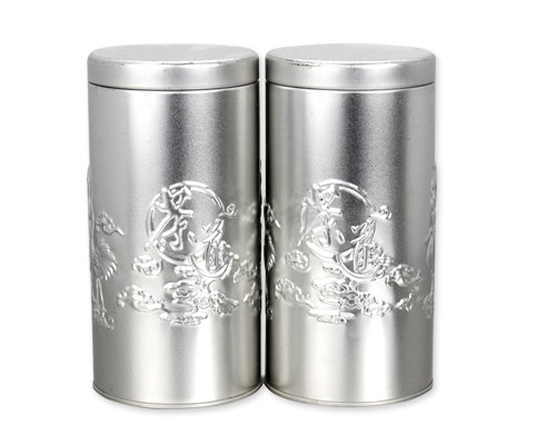 無(wú)印刷雕刻茶葉鐵皮罐正面圖
