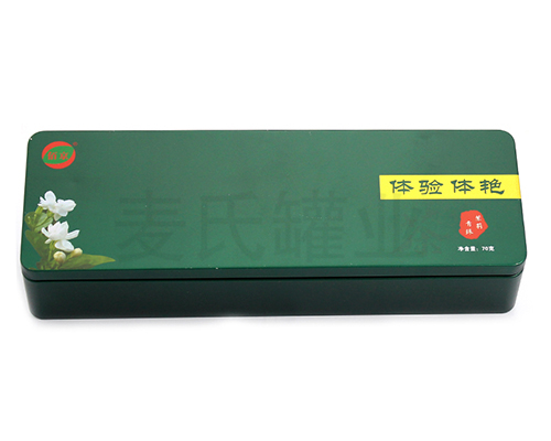 長方形茉莉青珠包裝鐵盒 長方形茉莉青珠包裝鐵盒