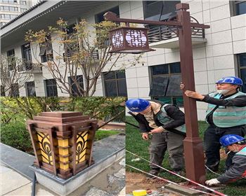 西安小區(qū)庭院燈、柱頭燈項(xiàng)目案例  陜西蘭光路燈廠(chǎng)產(chǎn)品